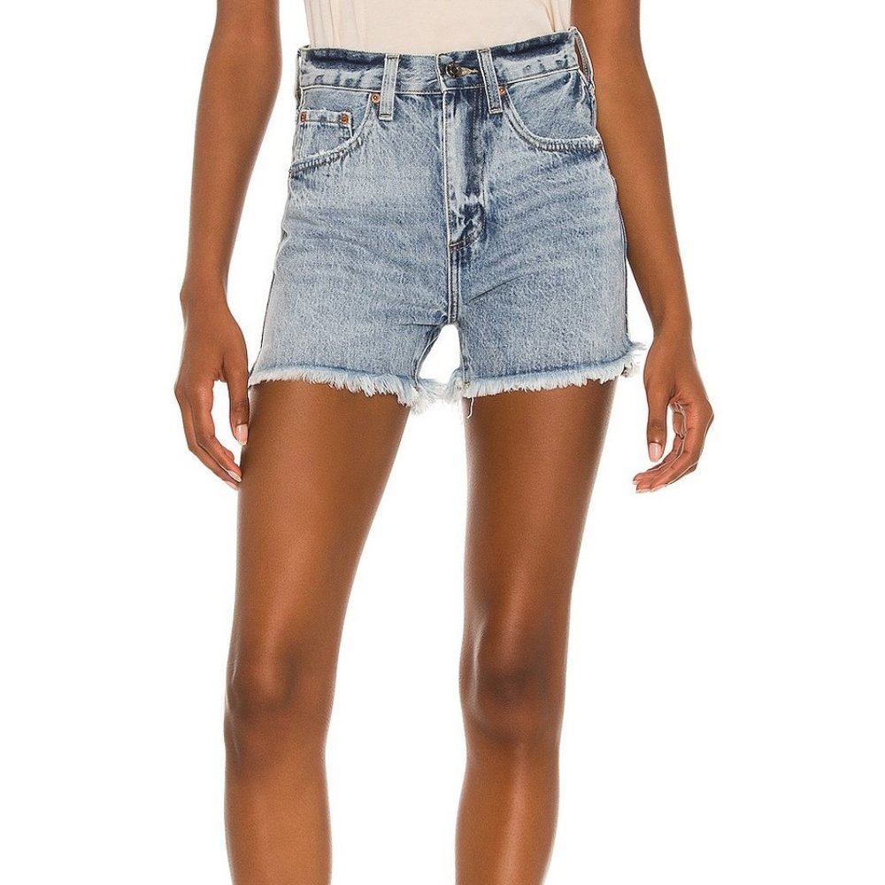 Pistola Mauve Super High Denim Cut off Shorts - 31